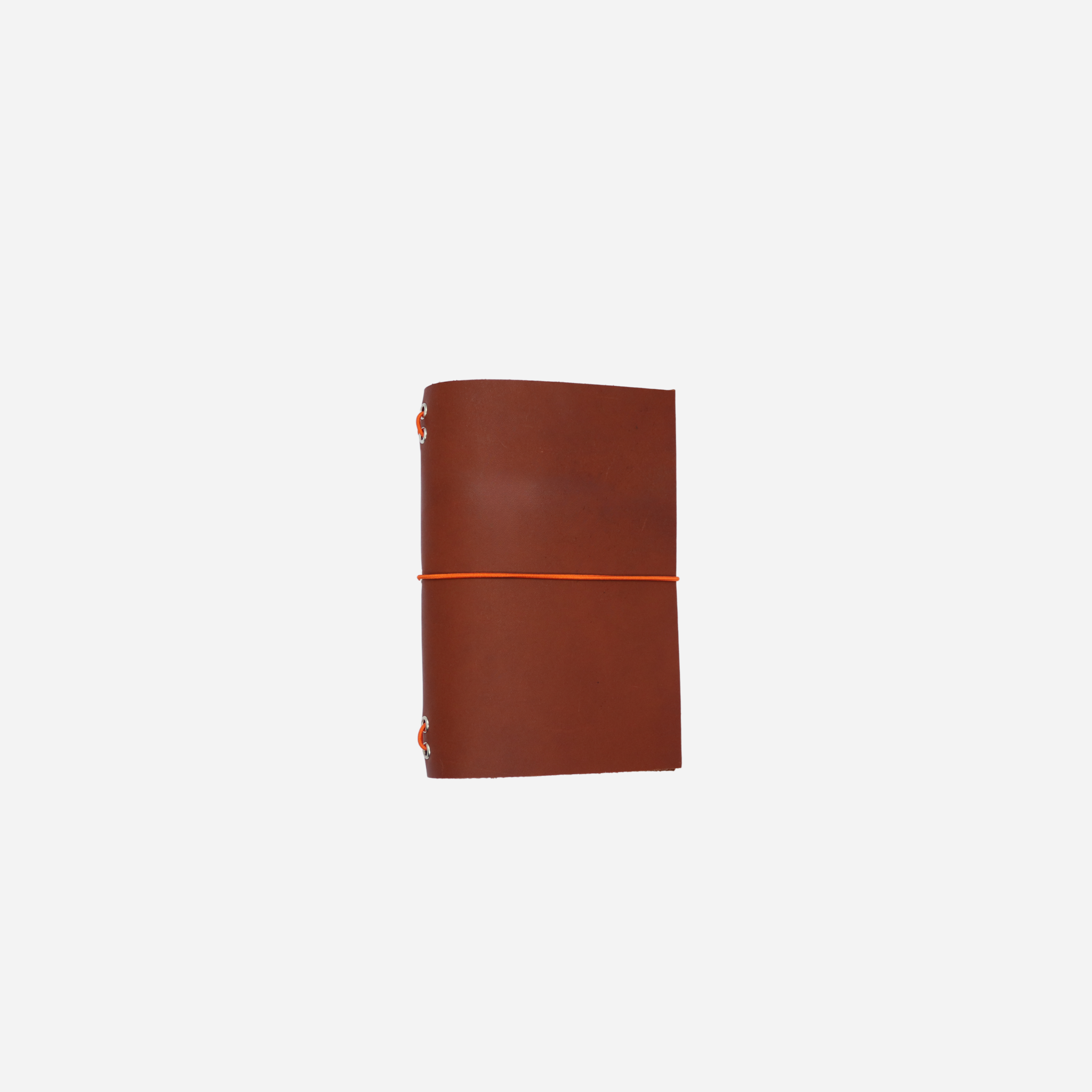A6 Bifold Leather Journal Cover Cognac
