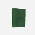 A5 Bifold Leather Journal Forest Green