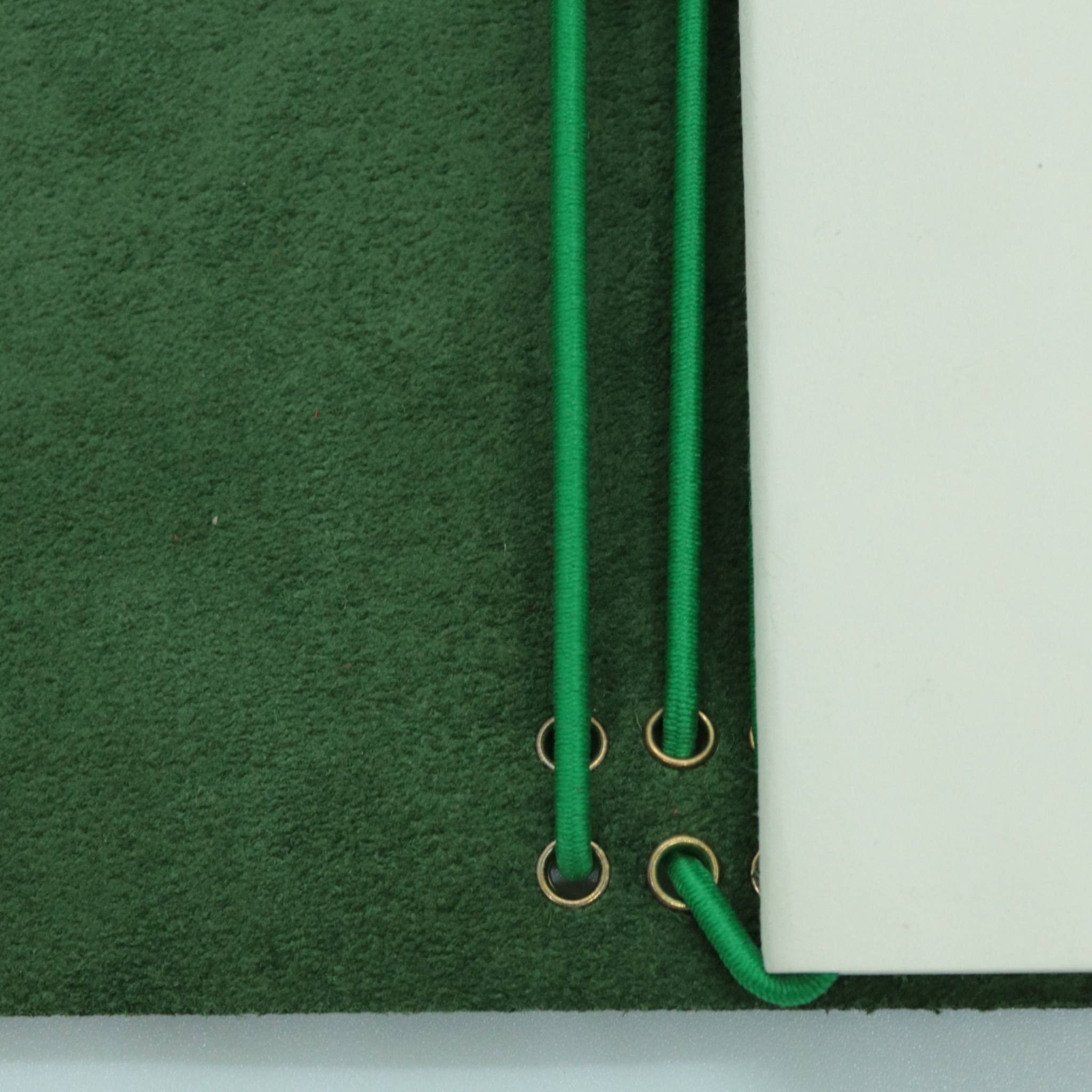 A5 Bifold Leather Journal Forest Green