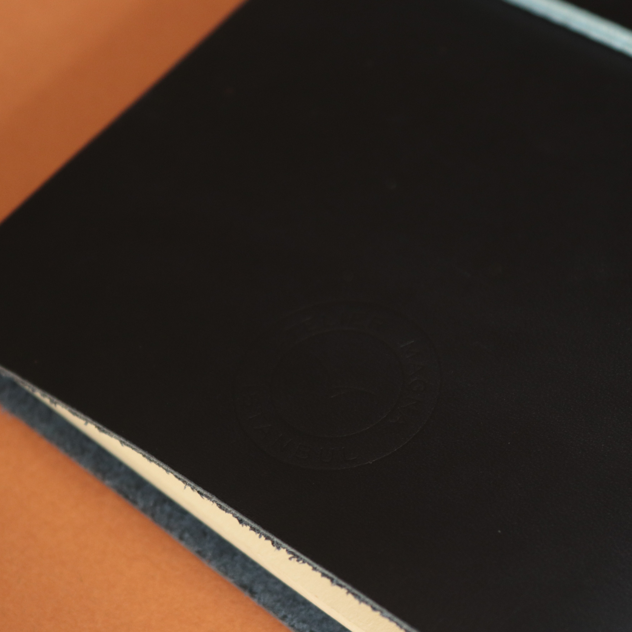 A5 Bifold Leather Journal Cover Midnight