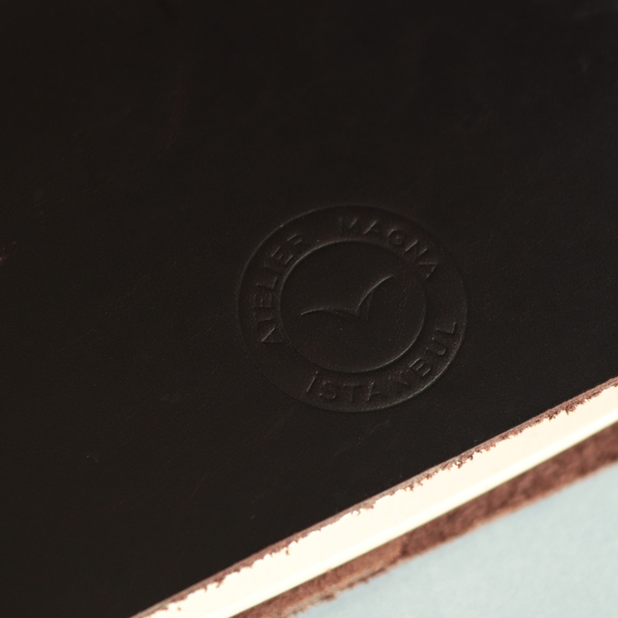 A5 Bifold Leather Journal Cover Espresso