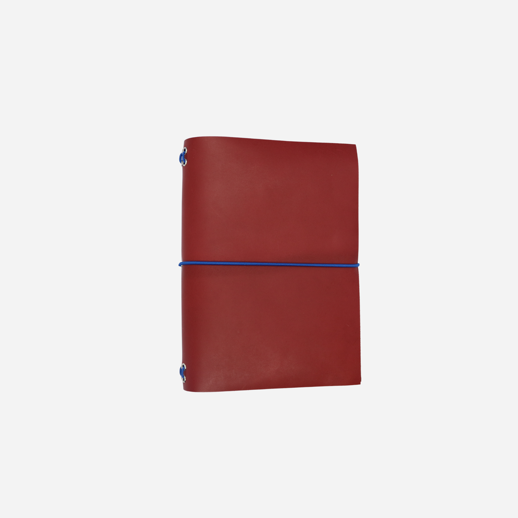 A5 Bifold Leather Journal Cover Maroon