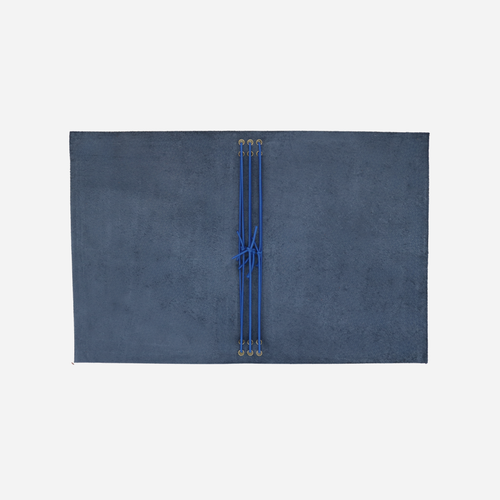 A5 Bifold Leather Journal Midnight