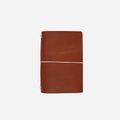 A5 Trifold Leather Journal Cover Cognac