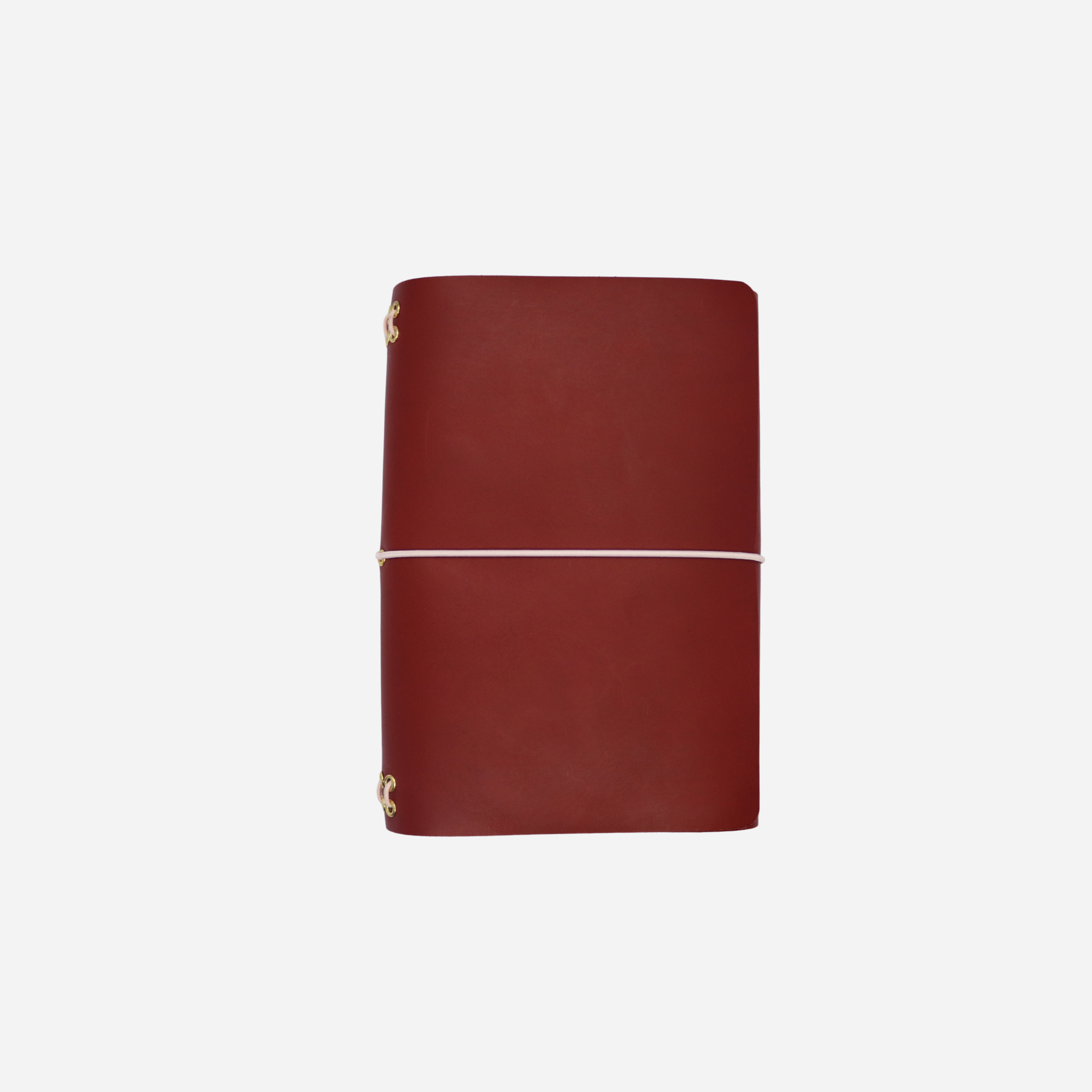 A5 Trifold Leather Journal Cover Maroon