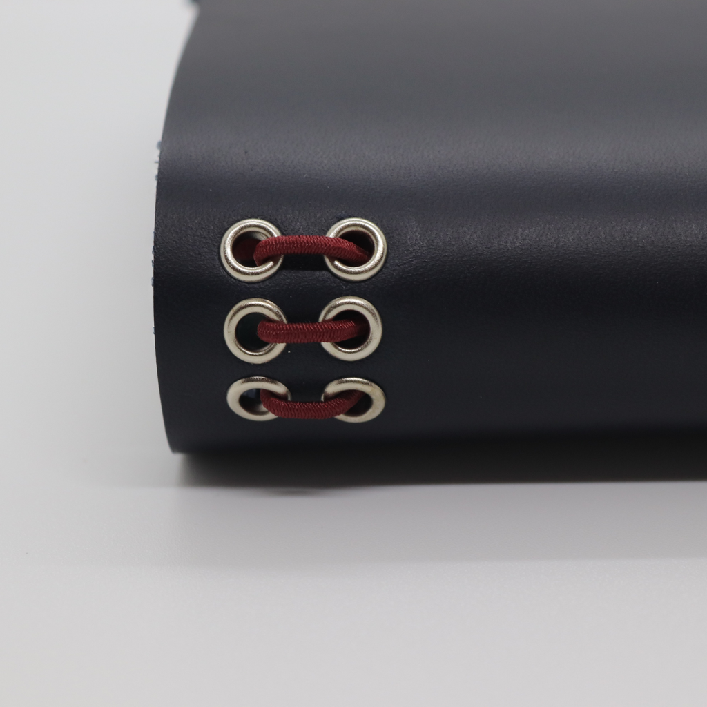 A5 Trifold Leather Journal Cover Midnight