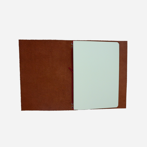 A5 Bifold Leather Journal Cover Cognac
