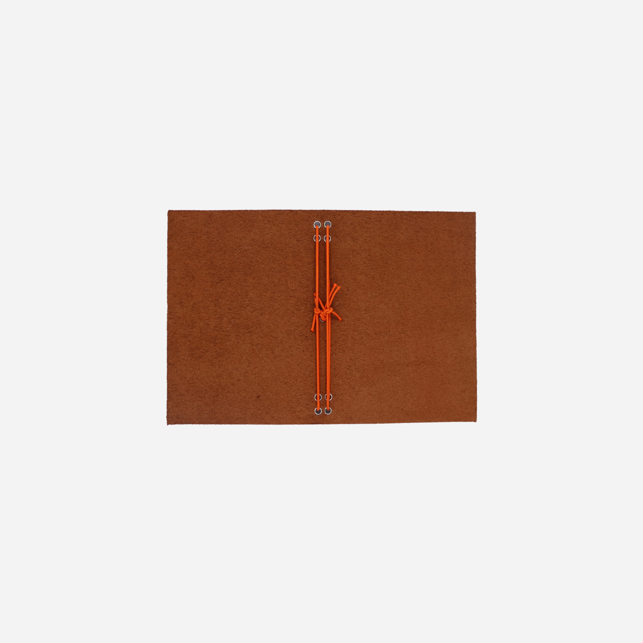A6 Bifold Leather Journal Cover Cognac