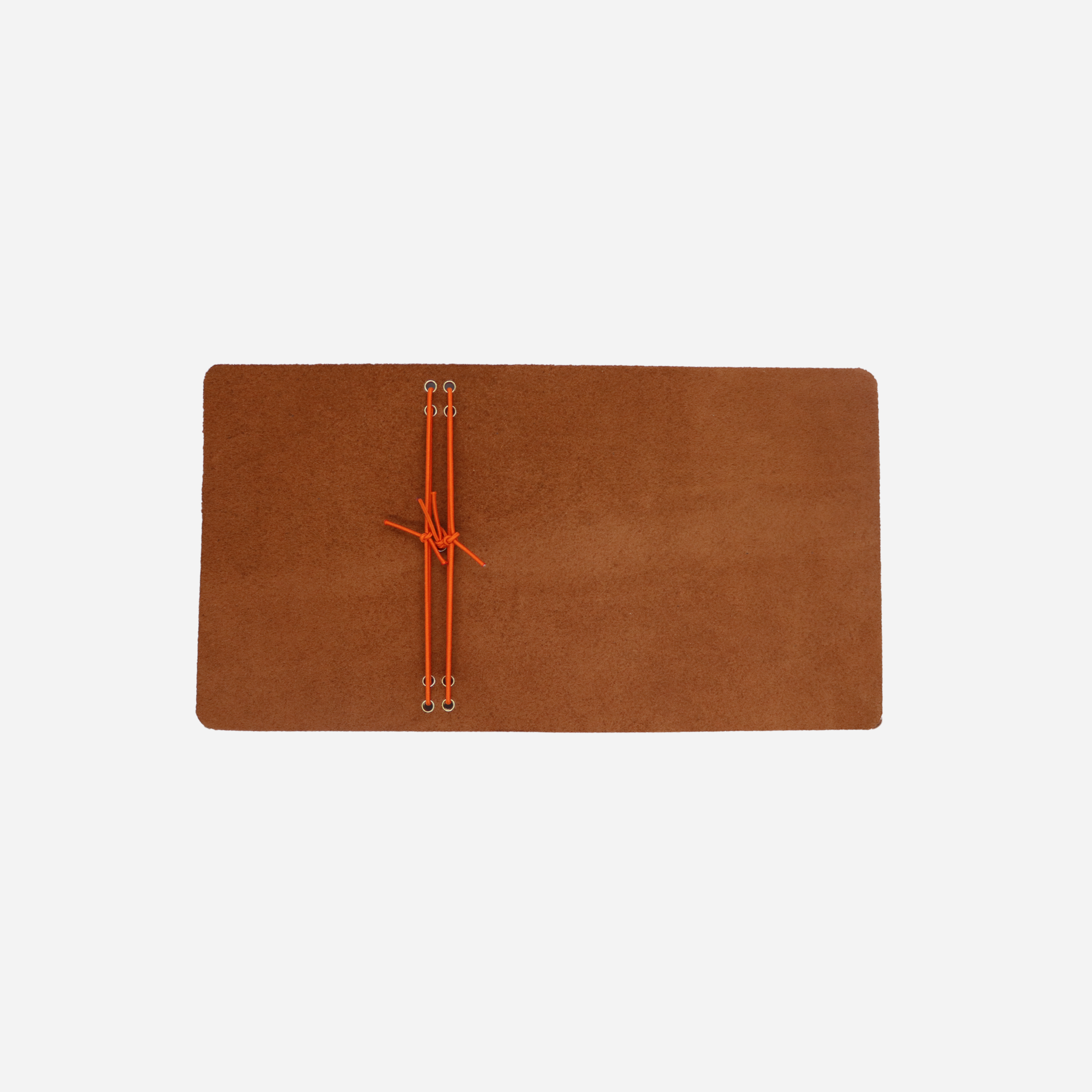 A6 Trifold Leather Journal Cover Cognac