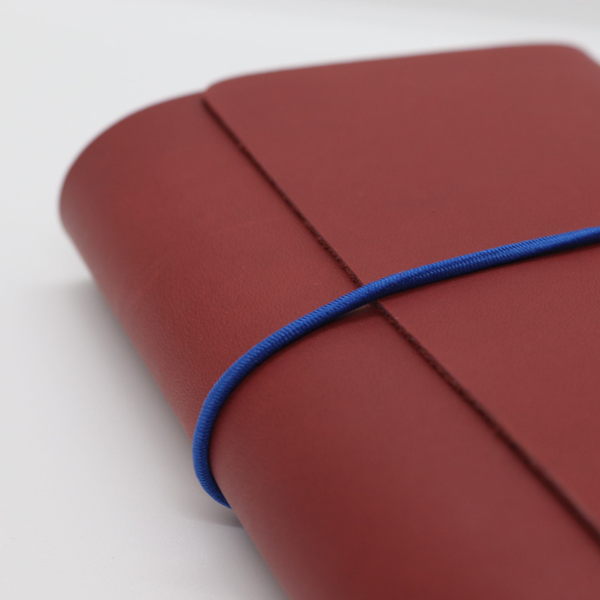 A6 Trifold Leather Journal Cover Maroon