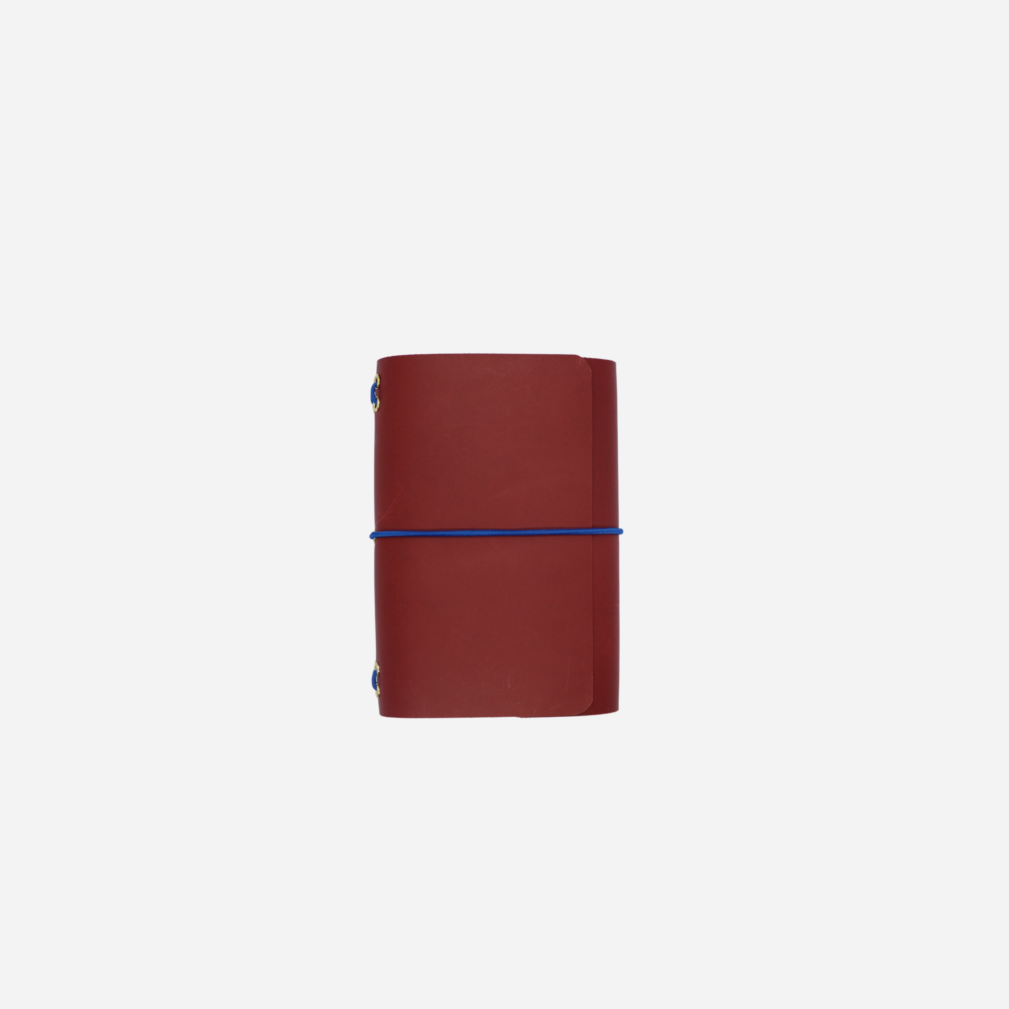 A6 Trifold Leather Journal Cover Maroon