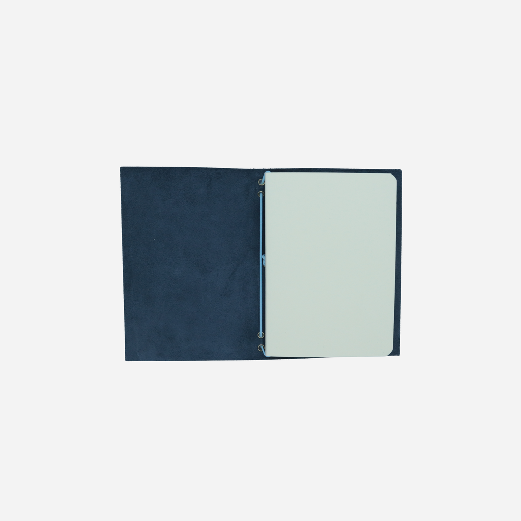 A6 Bifold Leather Journal Midnight