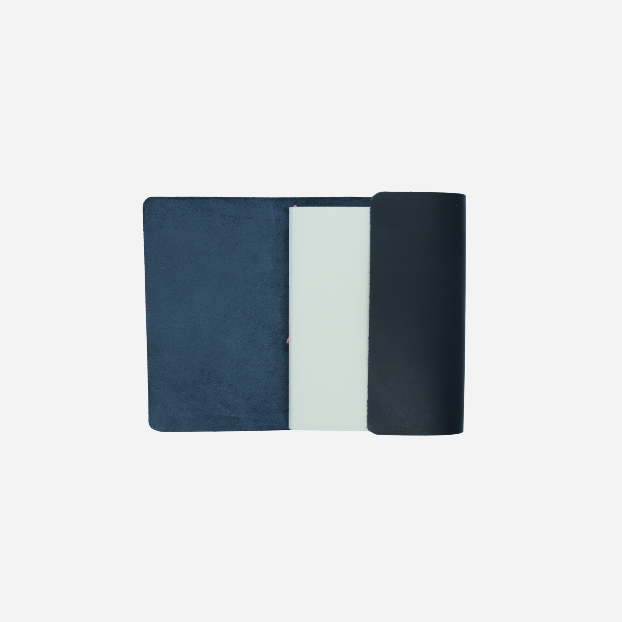 A6 Trifold Leather Journal Cover Midnight