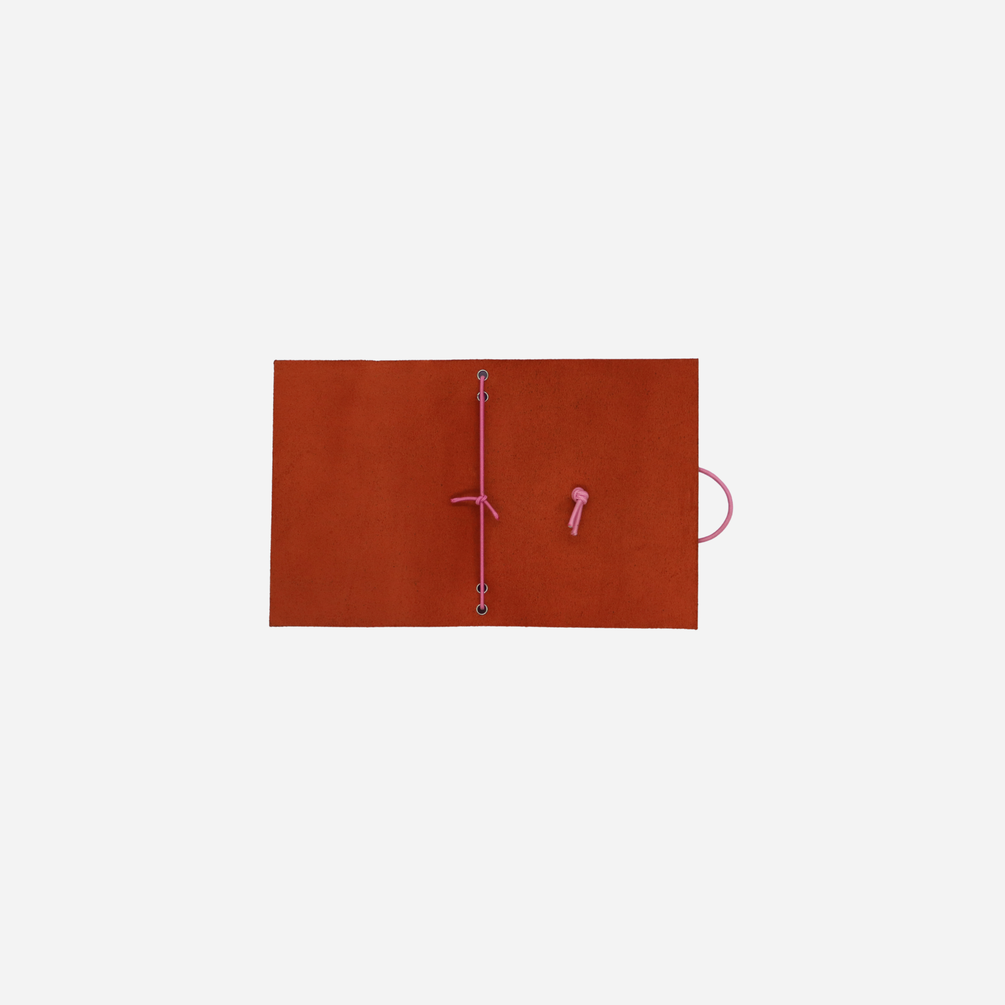 Bifold Leather Passport Cover Burnt Orange