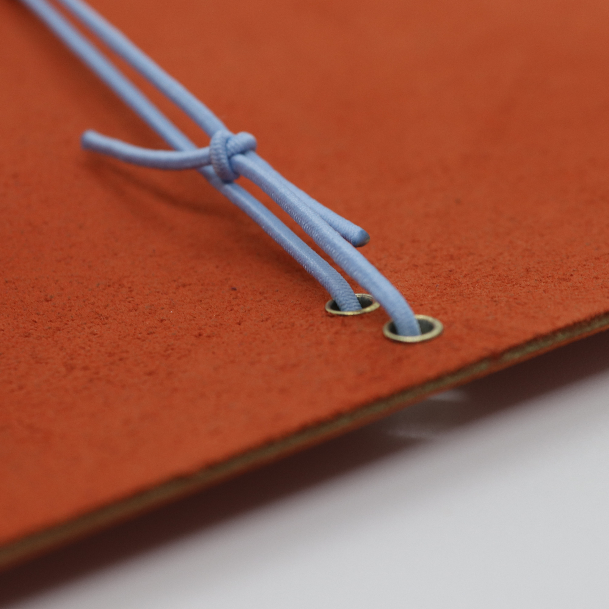 Trifold Leather Passport Cover Burnt Orange