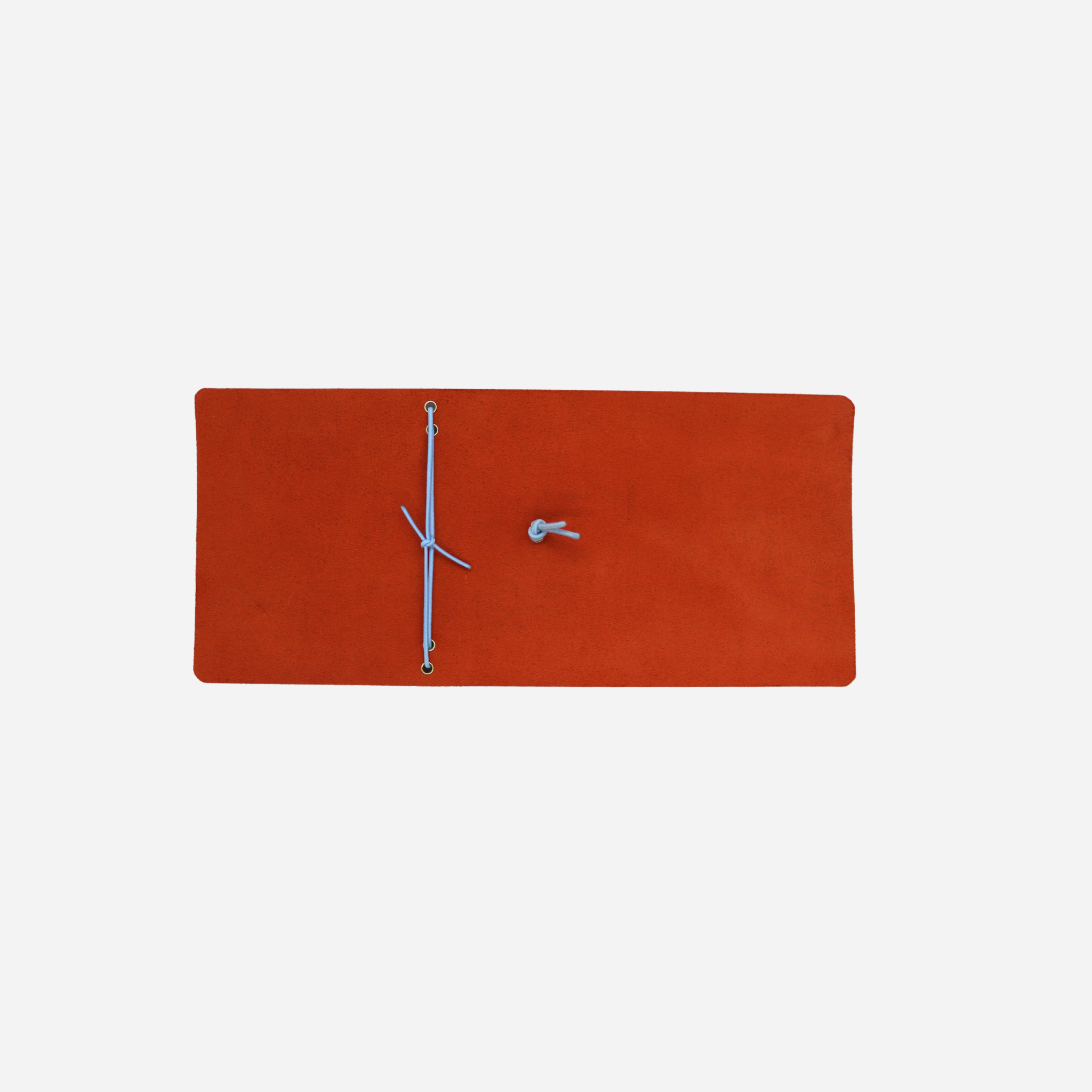 Trifold Leather Passport Cover Burnt Orange