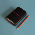 Passport Size Trifold Leather Journal Espresso
